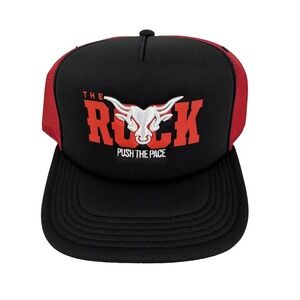 New Ripple Junction WWE "The Rock –‎ Push The Pace" Trucker Snapback Hat NWT